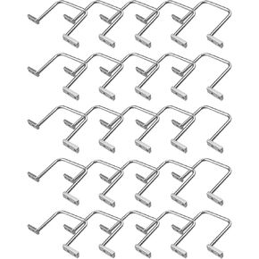 25Pcs 3 Inch D Rings, Aluminum Heavy Duty Distribution Rings for Managing and Organizing Electric Cables Wires, Silver