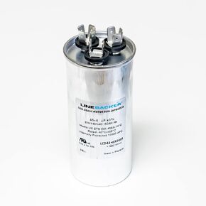 Supco Capacitor Round Dual Run 45 + 6 uf 370/440 Volts for HVAC Motors Compressors LCD45+6X440R Linebacker