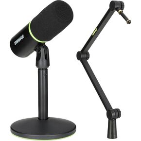 Shure MV6 USB Gaming Microphone with Adjustable Desktop Boom Stand for Streaming, Podcasting, and Recording