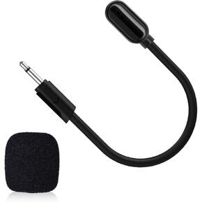Toxaoii Replacement Microphone Compatible with JBL Quantum 100/350/100P/100X/360P Gaming Headset 2.5mm Detachable 100 Boom Microphone Piece Noise Cancelling with Foam for PC, Xbox One, PS4, PS5