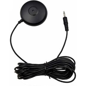 3.5mm Microphone 5m ABS HiFi Enlarge Voice Plug and Play for Laptop Desktop Computers Recordings Games Streaming Black
