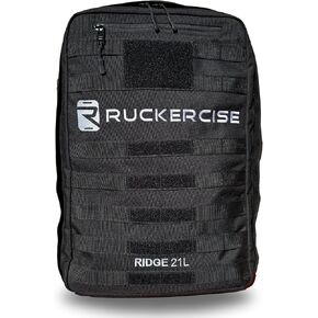 حقائب الظهر - Ridge 21L Rucksack ، مصممة من أجل التركين ، حزمة Ruck ، حقيبة ظهر للوزن ، حشوة مزدوجة للركض ، المشي ، تدريب القوة ، متوافق مع وزن Yes4all Ruck