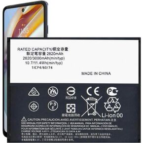 KE40 Replacement Battery,(2025 New Upgraded) 3000mAh New 0 Cycle Battery Compatible with Moto E6, Battery for Moto E6 XT2005 XT2005-1 XT2005-3 XT2005-4
