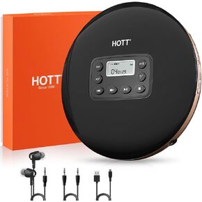 CD Player Portable 5.1 Bluetooth CD Playertouch زر وشاشة LCD مشغل أقرا