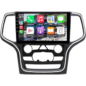 PHEZEN 10inch Car Stereo Player for J-eep Gran-dChero-kee 2014-2022, Car Radio Built-in Wireless Carplay/Android Auto, 2G+32GB Car Audio Receivers with GPS WiFi Bluetooth Backup Camera FM USB Input