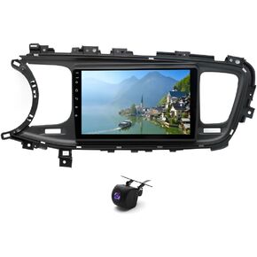 PHEZEN Android 13.0 Car Stereo Built-in iOS Carplay/Android Auto Fit for Ki-a Opti-ma K5 2011-2015, 9 Inch Touch Screen Car Radio Audio Receivers GPS Navigation WiFi Bluetooth Backup Camera USB Input