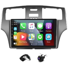 PHEZEN 9inch IPS Touch Screen Car Stereo Radio Fit for Lex-us ES300 ES330 XV30 2001-2006 with Carplay Android Auto, 2G+32GB Car Audio Receivers GPS Navigation Multimedia Player WiFi+AHD Backup Camera