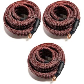 Big 3 مخصصة مخصصة 4 AWG Gauge Copper Snakeskin مضفر سلك المولد كابل الأكمام (أسود/أزرق)