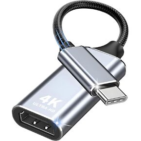 USB C to HDMI Adapter, High Speed USB Type-C to HDMI Adapter, Compatible with iPhone 15 Pro/Max, MacBook Pro/Air 2023, iPad Pro, iMac, S23, XPS 17, Surface Book 3 Pixelbook, Microsoft and More