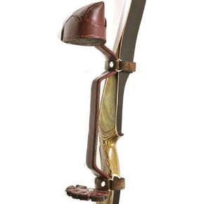 Traditional Archery, Hunting, Indoor Outdoor Sport, Hand Tooled Craftmanship Vegetable Tanned Leather Hip Side Arrow Quiver & Takedown/Longbow Holder, 20" Inches.