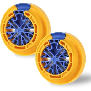 Cable Comb Kit Wire Comb for Network Ethernet Cable Management Organizer Tool with Cat5 Cat6 Wire Straightener Low Voltage PSU Organizing Tool (2 Pack Yellow Blue)