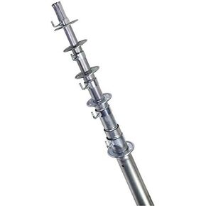20' 9" Telescoping Mast -TV WiFi HAM Antenna Push Up Pole (Collapses to 5')