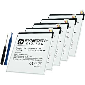 Synergy Digital Tablet Batteries, Compatible with Samsung EB-BT355 Tablet Batteries (Li-Pol, 3.8V, 4200 mAh), Set of 3