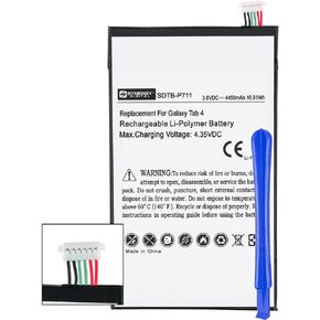 بطارية TLP-046 LI-POL-سعة عالية جدًا قابلة لإعادة الشحن (LI-POL 3.8V 4450MAH)-استبدال بطارية Samsung EB-BT330 ، (بطارية مضمنة مع أدوات)