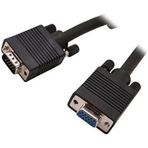 AYA 50Ft. (50 Feet) SVGA Male to Female Monitor Extension Cable 28AWG with Dual Ferrites