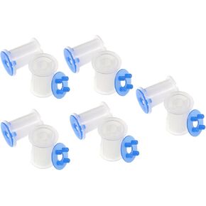 10Pcs Fly Tying Bobbin Spools Set Fly Tying Accessory Gear Accessories Empty Bobbin Spools for Fishing Men Women