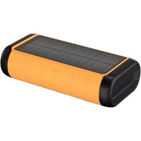 شاحن الطاقة الشمسية ، بنك طاقة محمول 59800mAh لجميع الهواتف ، حزمة بطارية مقاومة للماء في الهواء الطلق مدمجة في كرنك يدوي ، 15 وات الشاحن اللاسلكي 6 مخرجات و 3 مدخلات/مصابيح LED ، مثالية للتخييم السفر