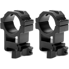 MIZUGIWA 30mm Medium Profile Picatinny QD Scope Mount Ring - 2 Pcs