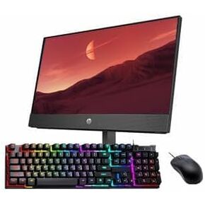 HP Proone 600 G4 All-in-One Computer ، 21.5 "AIO Desktop ، Core I5-8400T ، 8GB RAM ، 256GB SSD ، لوحة المفاتيح والماوس ، USB WiFi ، USB Bluetooth ، CAM ، Windows 11 Pro (READED)
