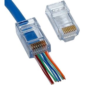 EZ-RJ45 CAT5E موصل. 100/جرة. (2A)