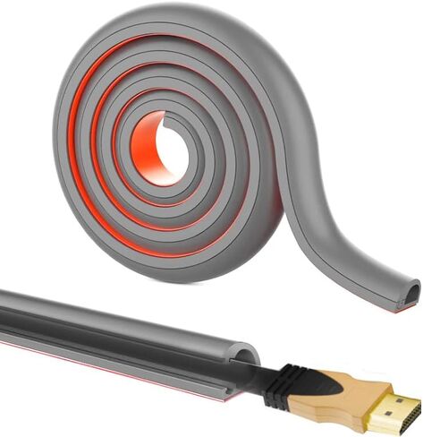 RPXRPXSide Open One Cord Cable Raceway Wire Cover for Cords, Our Cable Track is Best Suited for one Wire (Diameter <0.27"),Wire Raceway Management Cable Concealer Channel (Black, 39in) in Saudi Arabia