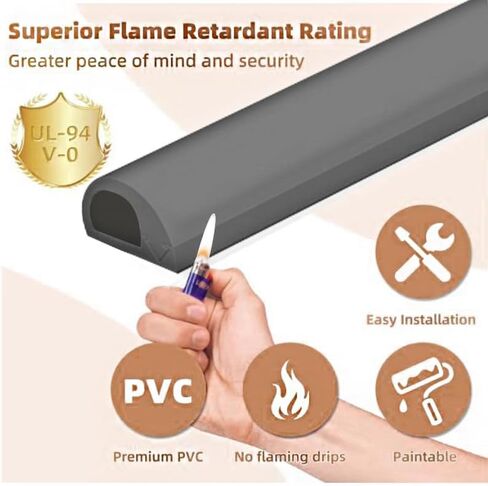 RPXRPXSide Open One Cord Cable Raceway Wire Cover for Cords, Our Cable Track is Best Suited for one Wire (Diameter <0.27"),Wire Raceway Management Cable Concealer Channel (Black, 39in) in Saudi Arabia