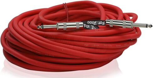 Fat Toad 6 Pack 50ft DJ Speaker Cables (Red-Flexpro Series) – 1/4 Inch TS 12 AWG Red Audio Wires for PA System, Amp, Stage Performance, Studio Recording in Kuwait