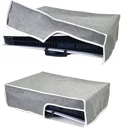 UCARE Dust Cover Compatible with Sony PS5 Console, Waterproof Dustproof Protector Storage Covers Replacement for PlayStation 5 Console Digital & Disk Version (Grey-A) in Saudi Arabia