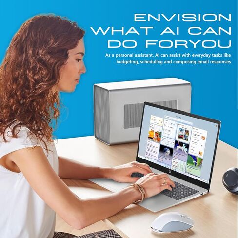 HP 15.6 Touchscreen Laptop Computer for Business & Student, w/Office Lifetime, Intel 13th Gen Core i3(Up to 4.5GHz), HD Touch Display, 64GB RAM, 2TB SSD, AI Copilot, Win 11 Pro, External DVD Drive in Kuwait