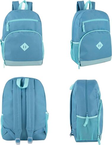 Trail maker 24 pack Classic Backpacks in Bulk Wholesale Backpacks with Side Pocket, Mesh Pocket for Homeless Adults, Donation (Male Colors Pack) in Saudi Arabia