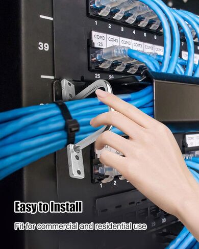 25pcs 3 بوصة د ، حلقات توزيع ثقيلة من الألومنيوم لإدارة وتنظيم أسلاك الكابلات الكهربائية ، والفضة in Kuwait
