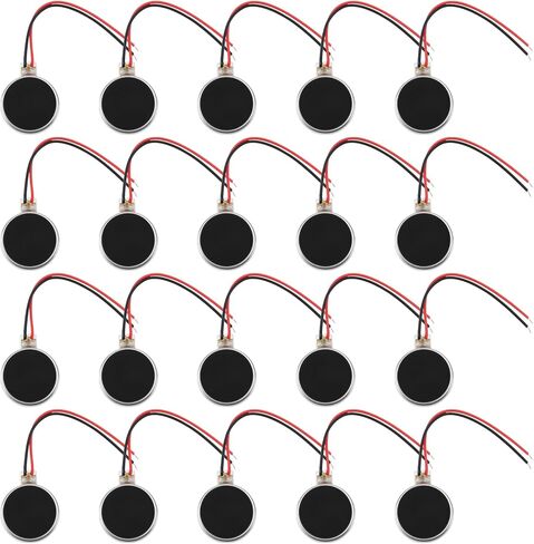 The Lord of the Tools 20pcs 2 Pin DC3V 12000RPM Mini Vibration Motor 10x3mm for Mobile Phone Tablet Electronic Device Repair (3cm) in Saudi Arabia