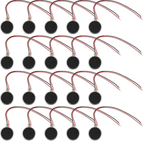 The Lord of the Tools 20pcs 2 Pin DC3V 12000 دورة في الدقيقة محرك الاهتزاز MINI 10x3mm لإصلاح الجهاز الإلكتروني للهاتف المحمول (3 سم) in Saudi Arabia