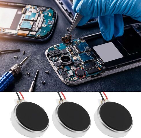 The Lord of the Tools 20pcs 2 Pin DC3V 12000 دورة في الدقيقة محرك الاهتزاز MINI 10x3mm لإصلاح الجهاز الإلكتروني للهاتف المحمول (3 سم) in Saudi Arabia