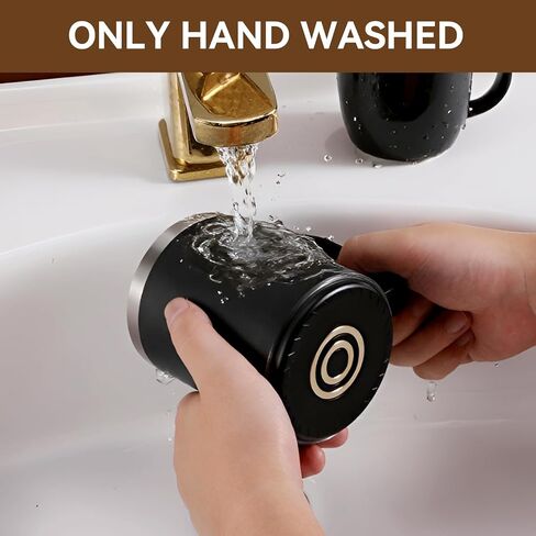 مجموعة USB Cup Warme ، 8/18 القدح القهوة الكهربائية من الفولاذ المقاوم للصدأ مع إغلاق 10h السيارات ، القدح التدفئة الذاتي للمكتب 17oz-Black in Kuwait