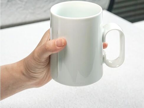 EurtAuro Designer's original handmade ceramic coffee mugs，Ceramics tea cup for office and home，Birthday gifts for men and women，mugs with lid，14.2oz (Misty blue) in Saudi Arabia