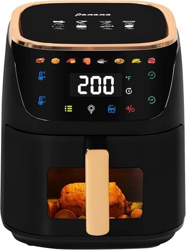Panana Air Fryer, 8QT Large Capacity Air Fryer, Oilless Healty Cooker Air Fryer Oven with 8 Presets, 1500W Air Fryer for Quick Meal, Home Use (B-NEW) in Kuwait