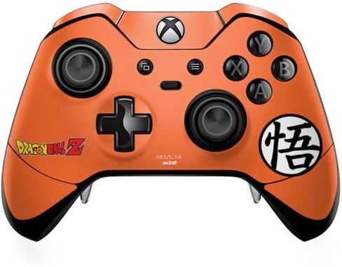 Skinit Decal Gaming Skin Compatible with Xbox One Elite Controller - Officially Licensed Dragon Ball Z Goku Iconic Kanji Symbol Design in Saudi Arabia