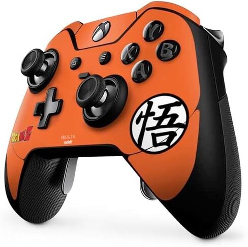 Skinit Decal Gaming Skin Compatible with Xbox One Elite Controller - Officially Licensed Dragon Ball Z Goku Iconic Kanji Symbol Design in Saudi Arabia