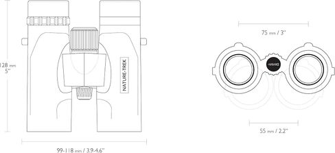 Nature-Trek Binoculars 8x32 Green in Kuwait