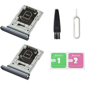 2 PCS for Galaxy Tab S10+ Plus Single SIM Card Tray Replacement, Single SIM Card Slot Holder Compatible with Samsung Tab S10+ (Moonstone Gray)