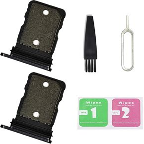 2 PCS for Pixel 7 Single SIM Card Tray Replacement, Single SIM Card Slot Holder Compatible with Pixel 7 (Obsidian)