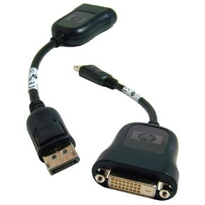 HP DisplayPort إلى DVI-D Adapter Cable 481409-002 منفذ العرض إلى DVI-D Rev.F