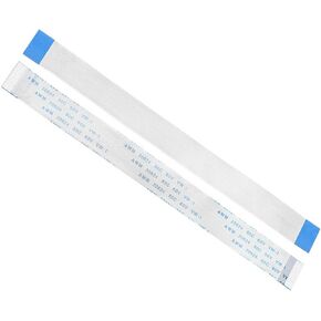 Oiyagai 20Pcs Flexible Flat Cable, 17 Pins 0.5mm Pitch 150mm FPC FFC Flexible Ribbon Cable for LCD TV DVD Player Laptop(B Type)