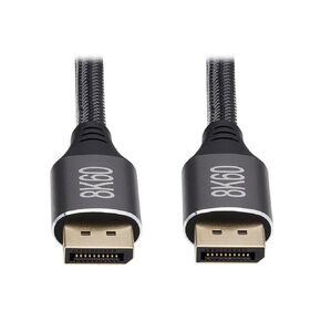 Tripp Lite DisplayPort 1.4 Cable, 8K DisplayPort to DisplayPort Cable, 8K@60Hz, DP to DP, HDR, HBR3, HDCP 2.2, 4:4:4, BT.2020, Gold Plated M/M, 6 Ft, Black (P580-006-8K6)