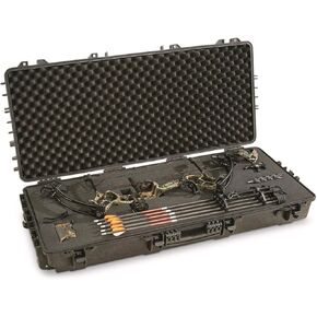 HQ ISSUE Rifle/Bow Carry Case Hard with Foam and Lock, Waterproof Tactical Gun Shotgun Case for Travel TSA-Approved