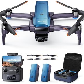 Drones with Camera for Adults 4K, Gimbal & EIS 4K/30FPS Professional Drone, 70Min Flight with 2 Batteries, 10000ft FPV Video Transmission, Integrated FAA Remote ID, Beginner Friendly