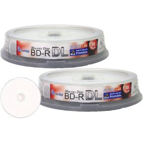 Smart Buy 20 Pack BD-R DL قابلة للطباعة INKJET 50GB 6x Blu-ray طبقة مزدوجة DISCIPE DISC DISC