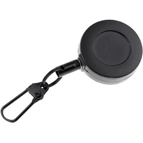 Fly Fishing Double Zinger Retractor Stainless Steel, 50cm Stainless Steel Wire Rope, Fly Fishing Retractors with 360 Degree Rotation Buckle Anglers Combo Tool Holder