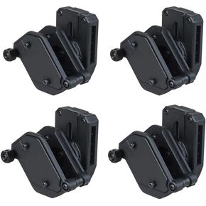 4 Packs Double Stack Magazines Pouch Holster for Magazines 9 mm, 40-1 1/2 in Belt IPSC USPSA IDPA Pistol Mag Holder Rotating Outdoor Gear Competition Pouch